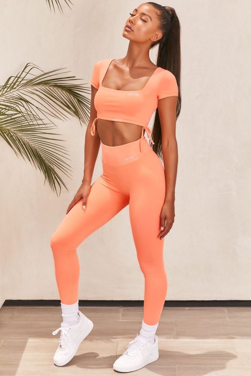 Orange Oh Polly Ambition Slinky Crop Top | WMYU-37806