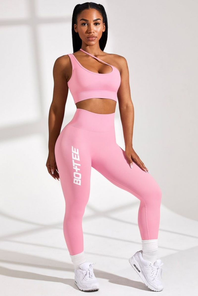 Pink Oh Polly Energy Full Length Seamless Leggings | XKFA-10759