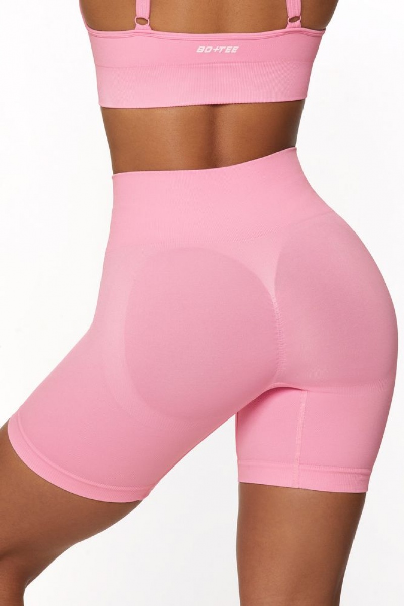 Pink Oh Polly Speed High Waist Seamless Biker Shorts | EMBK-85962