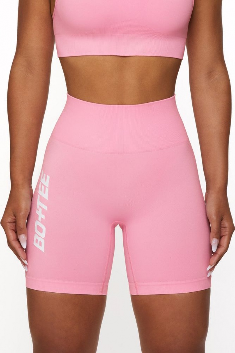 Pink Oh Polly Speed High Waist Seamless Biker Shorts | EMBK-85962