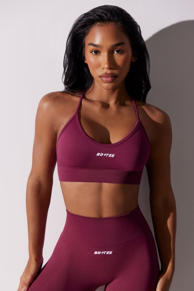 Plum Oh Polly Constant Scoop Neck Multi Strap Sports Bra | IYHB-24390