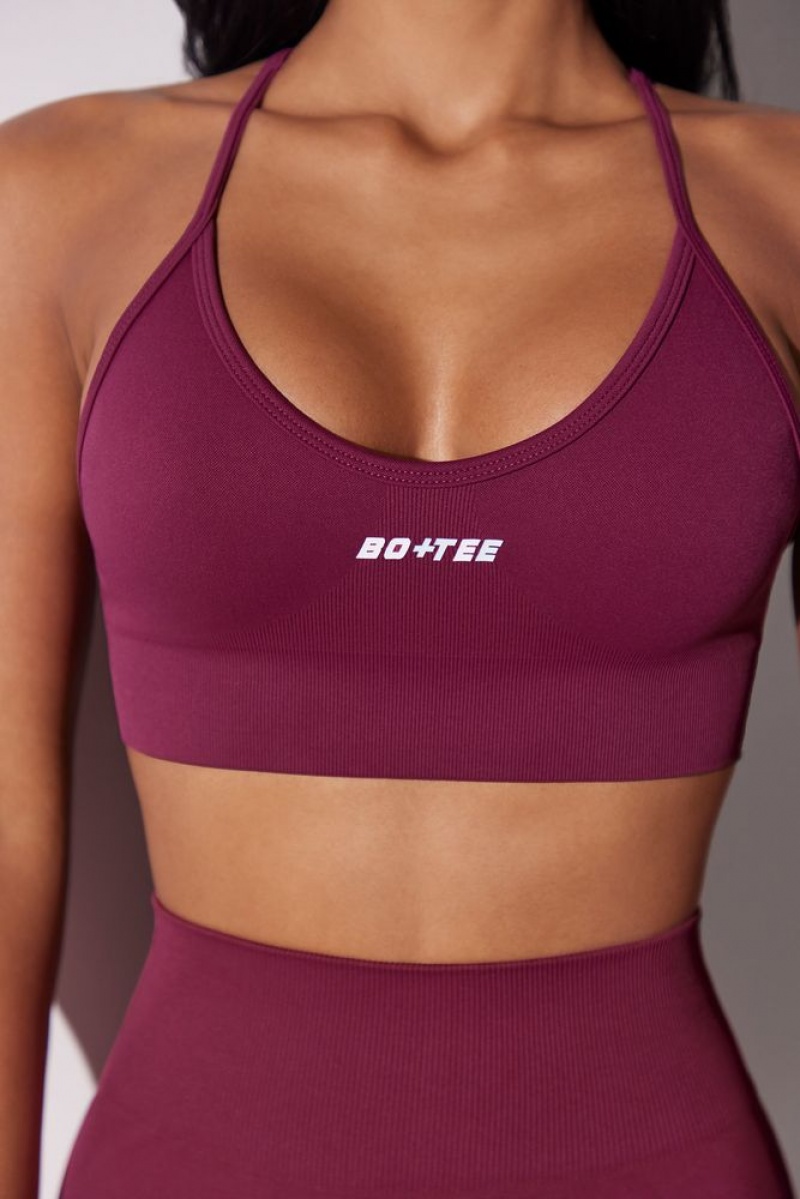 Plum Oh Polly Constant Scoop Neck Multi Strap Sports Bra | IYHB-24390