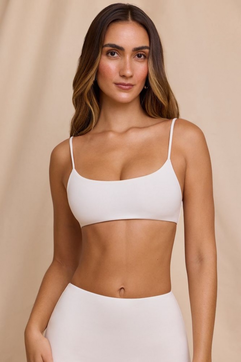 White Oh Polly Veda Scoop Neck Bralet | BZJF-40132